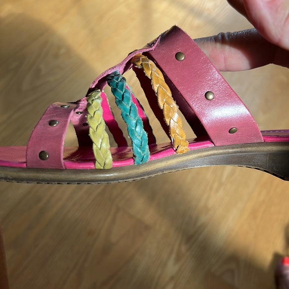Women’s Pesaro multi-colored sandals  81/2 M - Picture 3 of 7